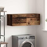 vidaXL Meuble mural Vieux bois 100 x 36.5 x 35 cm Bois d'ingénierie