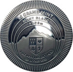 Pièce de monnaie en argent 25 livre g 31.1 (1 oz) millésime 2021 continents mont blanc