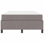vidaXL Lit à ressorts Taupe 120 x 190 cm tissu