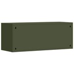 vidaXL Armoire murale pour garage Vert olive 90 x 33 x 35 cm