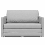 vidaXL Canapé-Lit 110cm Gris nuage tissu