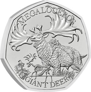 Royaume-Uni Cerf géant - 50 Pences 2024 BU