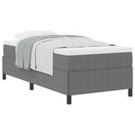 vidaXL Cadre de lit Gris clair 100x200 cm en velours côtelé