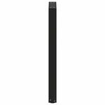 vidaXL Pieds de table console en U 2 pièces noir 28 x (72-73) cm acier