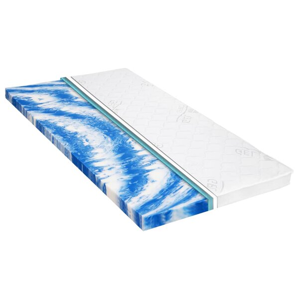 vidaXL Sur-matelas 140 x 200 cm Mousse de gel 7 cm