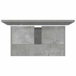 vidaXL Ensemble de meubles de salle de bain 2 Pièces gris béton
