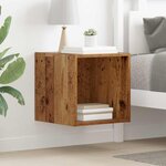 vidaXL Meuble mural Bois ancien 37 x 37 x 37 cm Bois d'ingénierie