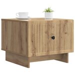 vidaXL Table basse Chêne artisanal 49 x 50 x 40 cm Bois d'ingénierie