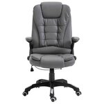 vidaXL Chaise de bureau Anthracite Similicuir