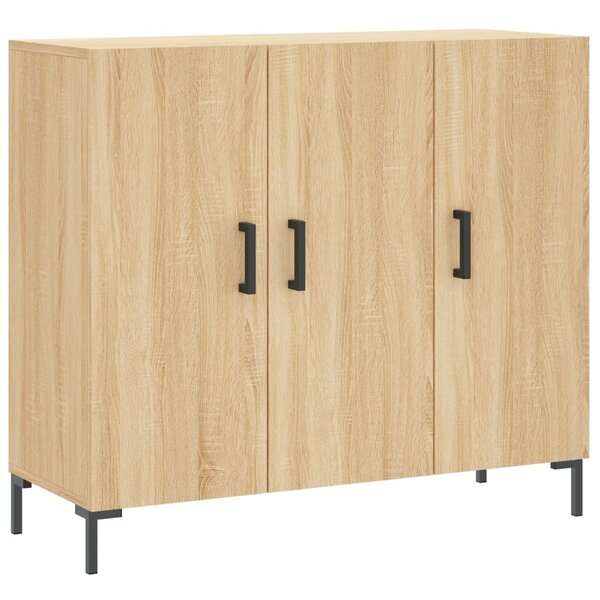 vidaXL Buffet chêne sonoma 90x34x80 cm bois d'ingénierie
