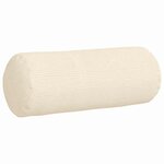 vidaXL Coussins d'accent 2 Pièces Crème Ø 15 x 40 cm