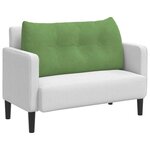 vidaXL Coussin de Dos Vert clair 100 x 24 x 50 cm Velours