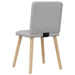 vidaXL Chaises à manger lot de 4 gris nuage tissu