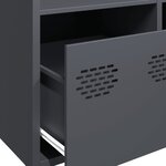 vidaXL Buffet haut anthracite 68x39x103 5 cm acier