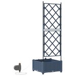 vidaXL Pots de jardin Gris 40 x 40 x 126 cm Acier
