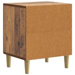 vidaXL Cabinet de chevet 2 Pièces Bois ancien 43 x 34 5 x 50 cm