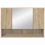 vidaXL Armoire Miroir Chêne Sonoma 80 x 17 x 55 cm Bois d'ingénierie