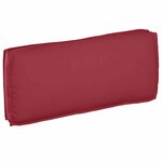 vidaXL Coussin pour assise / dossier de palette avec oreiller Bordeaux