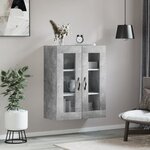 vidaXL Armoire murale gris béton 69 5x34x90 cm bois d'ingénierie