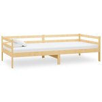 vidaXL Lit de repos avec matelas 90x200 cm Bois de pin massif