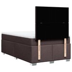 vidaXL Sommier à lattes de lit avec matelas Marron foncé 120x200 cm