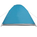 vidaXL Tente de camping à dôme 3 personnes bleu imperméable