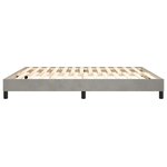 vidaXL Cadre de lit Gris clair 160x200 cm Velours