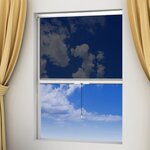 Moustiquaire enroulable blanche pour fenêtre 80 x 170 cm