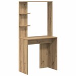 vidaXL Bureau chêne artisanal 78.5 x 37 x 154.5 cm Bois d'ingénierie