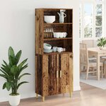 vidaXL Haut Armoire Bois Ancien 69 5 x 32 5 x 180 cm Bois d'ingénierie