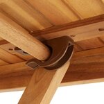 vidaXL Table pliable de jardin 90x90x75 cm Bois d'acacia massif