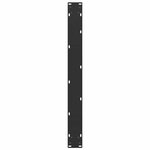 vidaXL Pieds de table à manger en U 2 pièces Noir 90 x (72-73) cm Acier