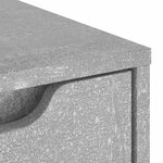 vidaXL Buffet VISNES gris béton 60x40x73 cm bois d'ingénierie
