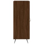 vidaXL Buffet Chêne marron 34 5x34x90 cm Bois d'ingénierie