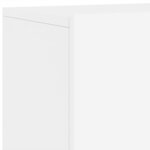 vidaXL Unités murales TV 6 Pièces blanc bois d'ingénierie