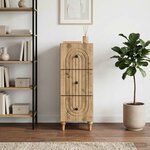 vidaXL Armoire à tiroirs 33 x 34 5 x 90 cm Bois d'ingénierie