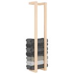 vidaXL Porte-serviette 23x18x110 cm Bois de pin massif