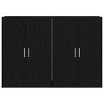 vidaXL Buffet Chêne noir 60 x 31 x 84 cm Bois d'ingénierie