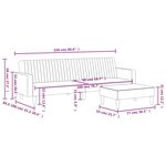 vidaXL Ensemble de canapés 2 Pièces jaune velours