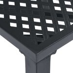 vidaXL Chaises d'extérieur lot de 4 design maillé acier anthracite