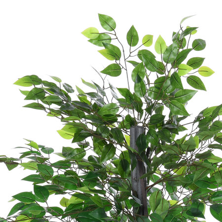 Arbre artificiel plante artificiel ficus hauteur 1,5 m tronc branches liane  lichen feuilles grand réalisme pot inclus
