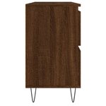 vidaXL Armoire salle de bain chêne marron 80x33x60cm bois d'ingénierie