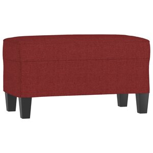 vidaXL Banc Rouge bordeaux 70x35x41 cm Tissu