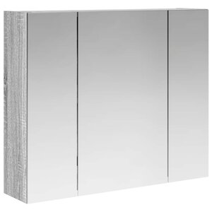 vidaXL Armoire Miroir de Salle de Bain Gris Sonoma 60 x 14 5 x 50 cm
