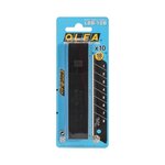Etui de 10 lames Noires 18mm LBB-10B pour cutter OLFA L1/GREEN OLFA