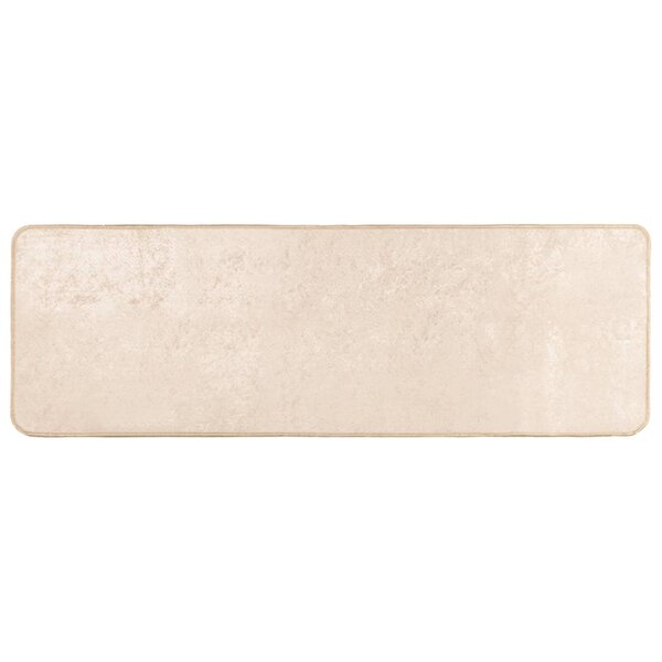 vidaXL Coureur de Tapis MARSA Crème 50 x 150 cm Polyester et PVC