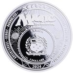 Pièce de monnaie en Argent 5 Dollars g 31.1 (1 oz) Millésime 2024 BETA BLACK LOTUS