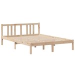vidaXL Cadre de lit et tête de lit sans matelas 135x190 cm