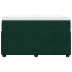 vidaXL Sommier à lattes de lit avec matelas vert foncé 120x190 cm