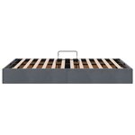 vidaXL Cadre de lit ottoman Gris foncé 120 x 200 cm Velours